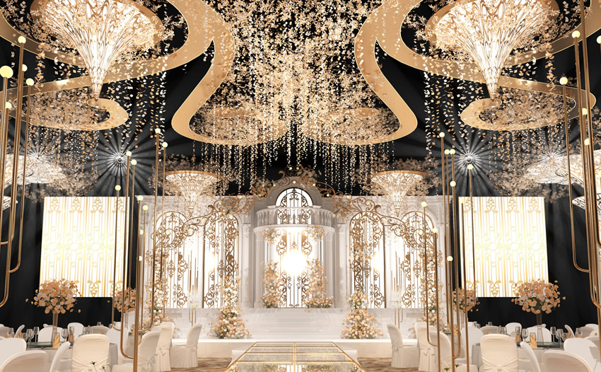 绥滨花木兰喜事汇金色大厅效果展示